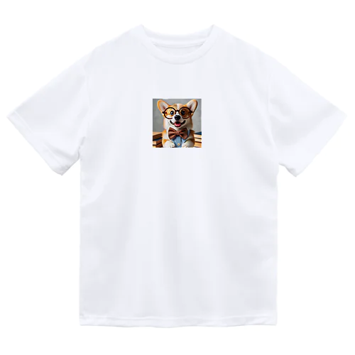 物知りシリーズ　コーギー犬 ドライTシャツ