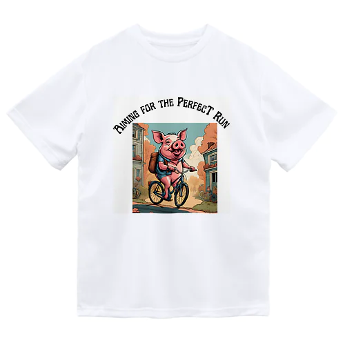 豚と自転車 Dry T-Shirt