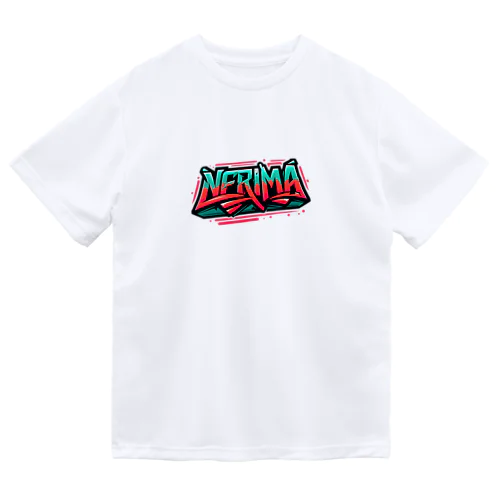 HipHopのグラフィティのロゴ「NERIMA(練馬)」 Dry T-Shirt