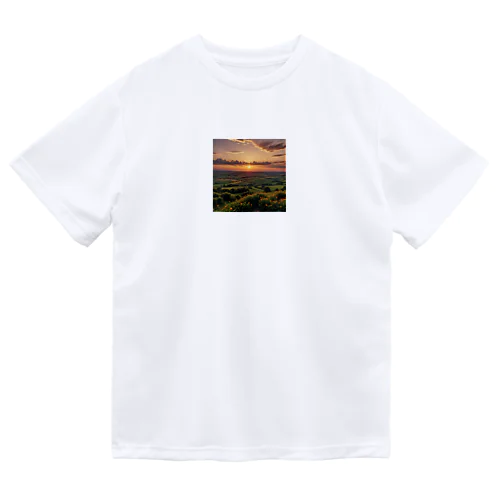 日没の風景 ドライTシャツ