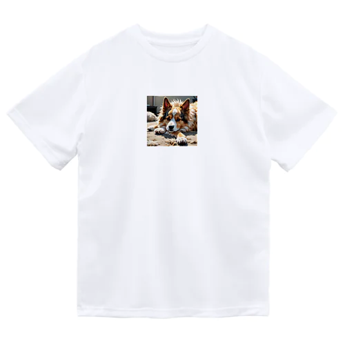 子犬 ドライTシャツ