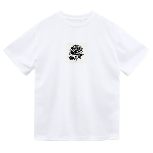 黒い花3 ドライTシャツ