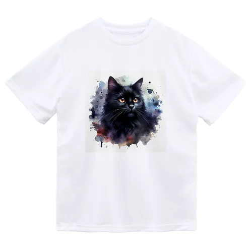 黒猫 Dry T-Shirt