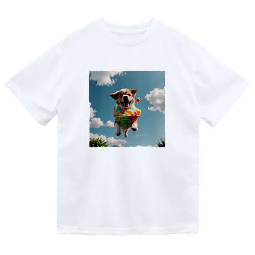 空飛ぶワンダフル犬 Dry T-Shirt