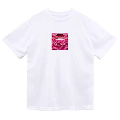 ホットピンクの海 Dry T-Shirt