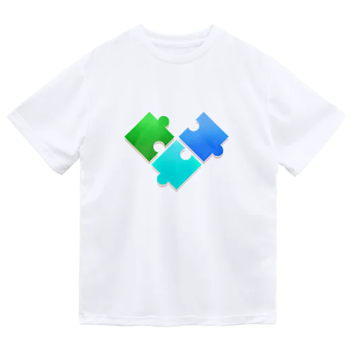 ハートのパズルピース ドライTシャツ