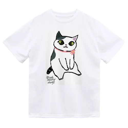 白黒ぶちちゃん ドライTシャツ