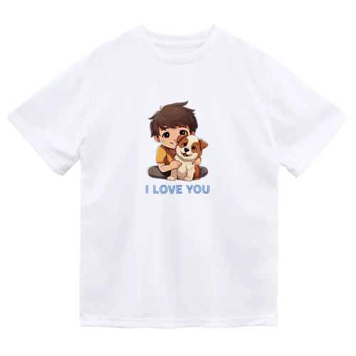 I LOVE YOU(Dog&Boy) (39) ドライTシャツ