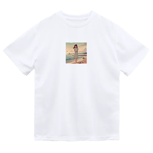 海辺の女の子 Dry T-Shirt