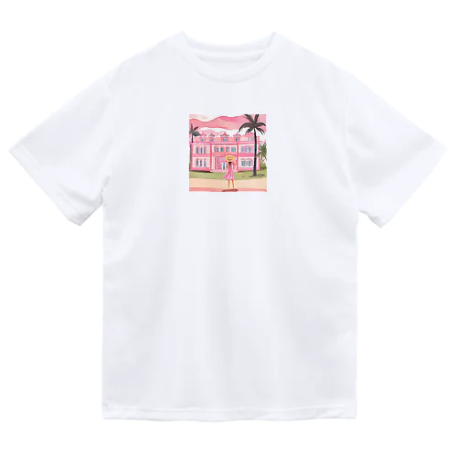 ピンクな楽園 ドライTシャツ