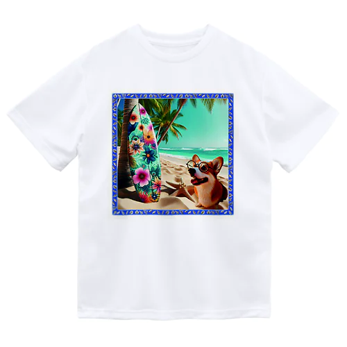 犬×サーフボード Dry T-Shirt