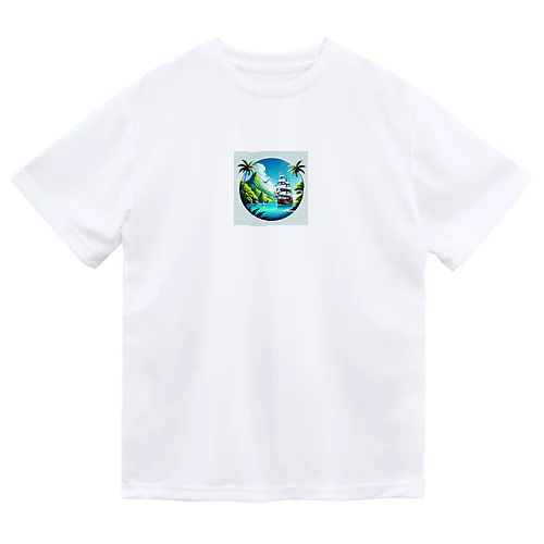 カリブ海と船 Dry T-Shirt