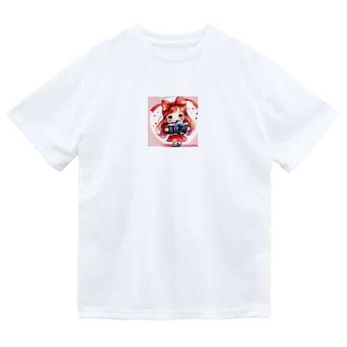 リボンカメラガール Dry T-Shirt