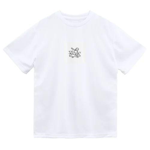 ラインアート　スケボー Dry T-Shirt