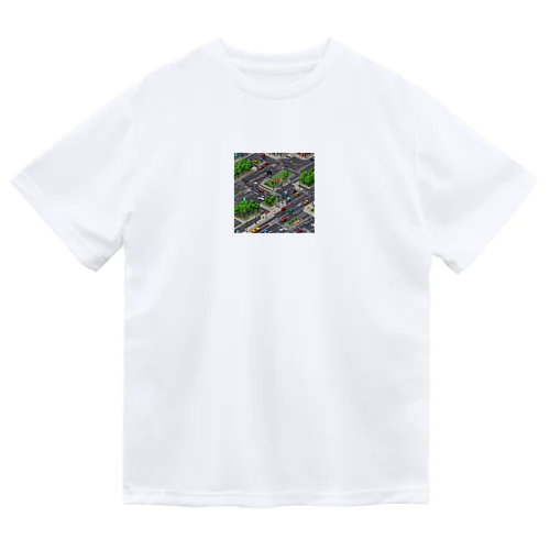 「都会の信号 道路マップ」 Dry T-Shirt