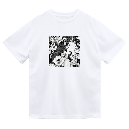 花と美女 Dry T-Shirt