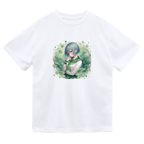 翠と緑 ドライTシャツ