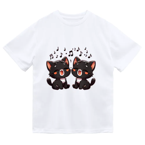 ねこコーラス 07 ドライTシャツ