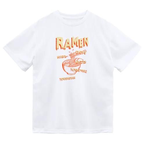 ホラーデザインチックなラーメン ドライTシャツ