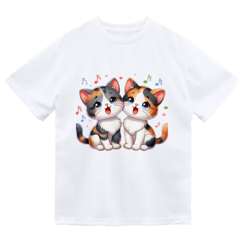 ねこコーラス 08 Dry T-Shirt