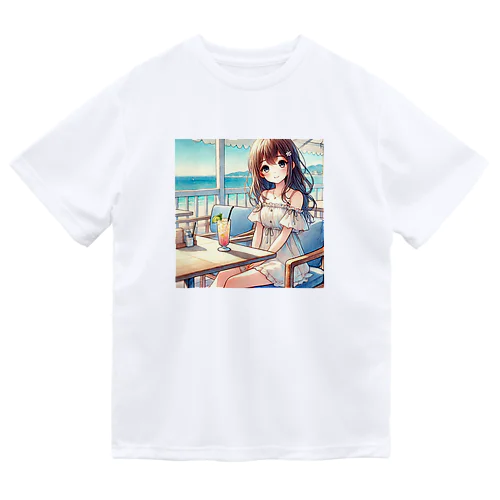 浜辺のカフェで Dry T-Shirt