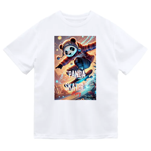 Panda Skater ドライTシャツ