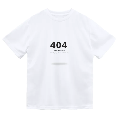 404 Not Found ドライTシャツ