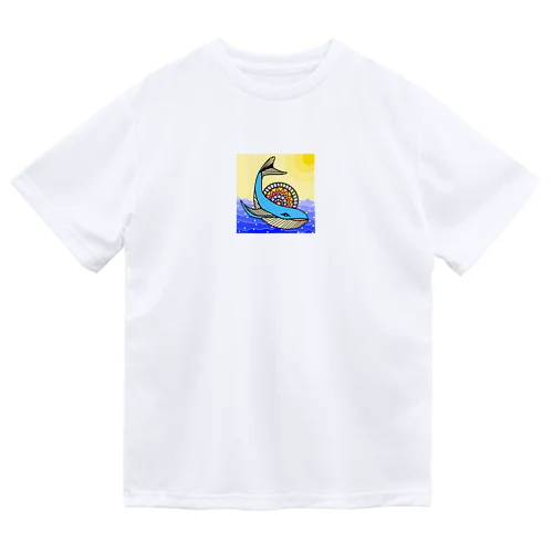 カラフルクジラ Dry T-Shirt