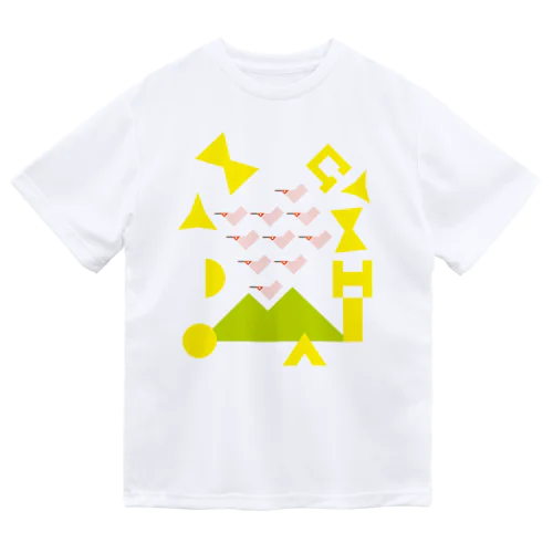 朱鷺&佐渡金山 Dry T-Shirt