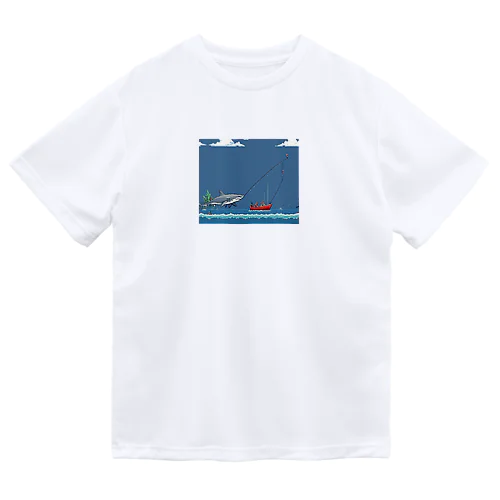 サメ釣り ドライTシャツ