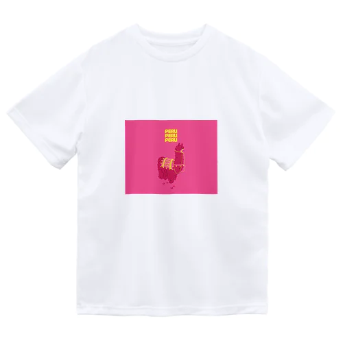 PINKのアルパカ001 ドライTシャツ