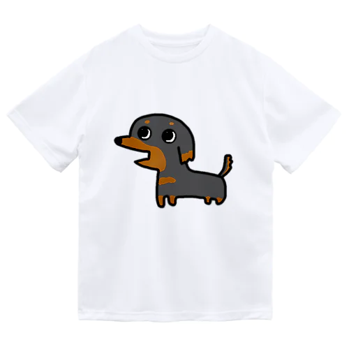 白目の犬 ドライTシャツ