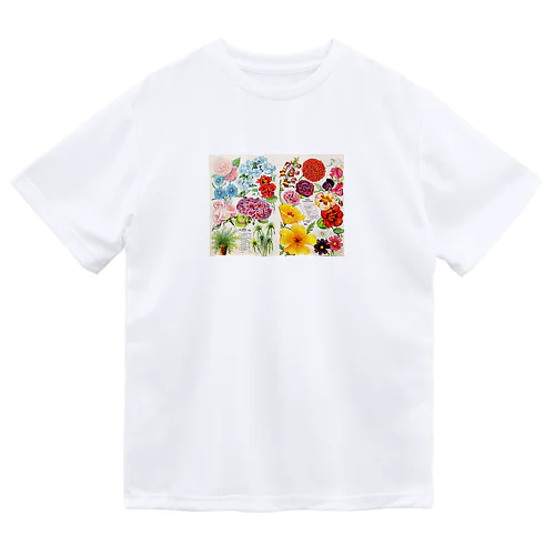 Flowers ドライTシャツ