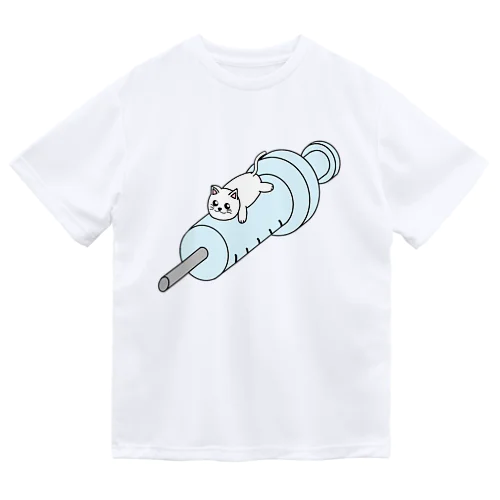 お注射にゃんこ ドライTシャツ