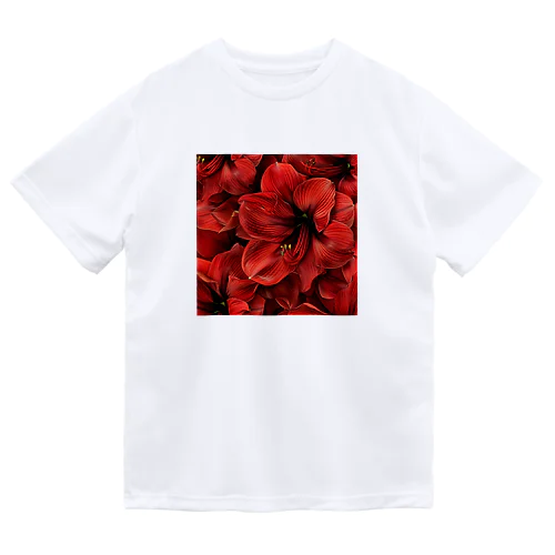 アマリリス　真っ赤な綺麗な花 Dry T-Shirt