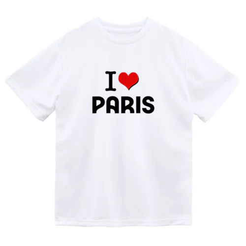 I LOVE　PARIS　PARIS2024　パリ ドライTシャツ