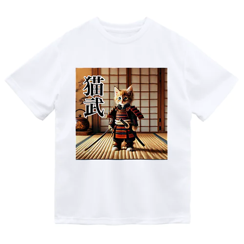 武士Cat ドライTシャツ