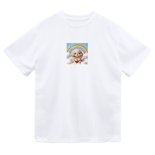 かわいいトイプードル ドライTシャツ