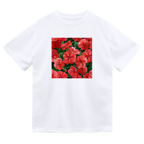 美しいゼラニウムの花　3　イラスト Dry T-Shirt