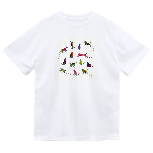 虹色ねこ＊リリー Dry T-Shirt