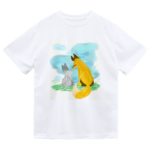 狐とうさぎ Dry T-Shirt