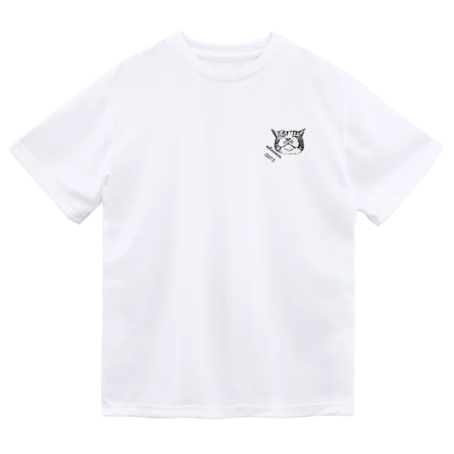 恍惚ちゃしろ猫フェイスイラストグッズ Dry T-Shirt