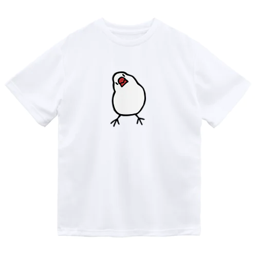 かしげる文鳥 ドライTシャツ