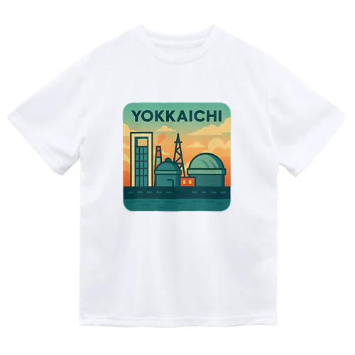 YOKKAICHIポップエンブレム（朝焼け） Dry T-Shirt