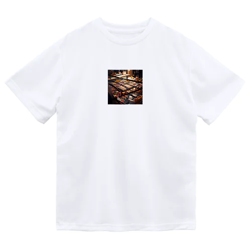 00247-食物を整理している店 皮鳳、カリカン、マグロ・パパ a food shop with a variety of seafood Dry T-Shirt
