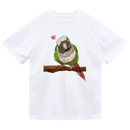 ホオミドリアカオウロコインコ フルカラー① ドライTシャツ