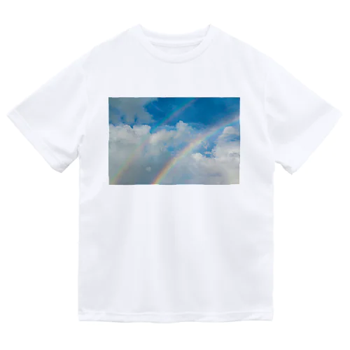 Two rainbows ドライTシャツ