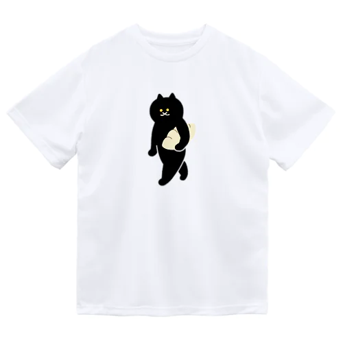 【大】餃子をMacBookのように運ぶねこ Dry T-Shirt