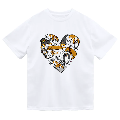 キャバリアハート ドライTシャツ