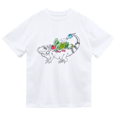 自給自足イグアナ Dry T-Shirt